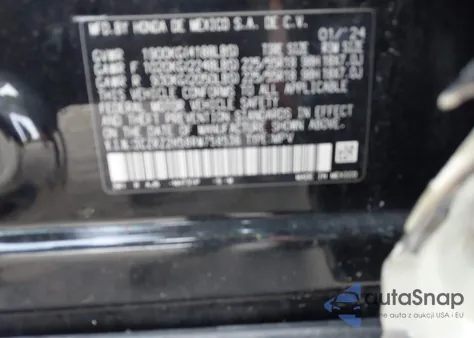 2024 Honda Hr-V Awd Sport/Awd Sport W/O Bsi из США, поврежденный, VIN 3CZRZ2H58RM758536